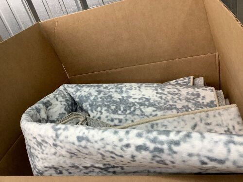 Large Indoor Area Rug, Gray/White - Lot 3027