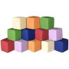 Foam Building Blocks for Kids: 12-Pieces Colorful Foam Blocks - Building Toys for Toddler - Giant Stacking Blocks Toys - Soft Toddler Indoor Playset for Birthday Gift Preschool Learning Toys (Classic) - Thumbnail 1