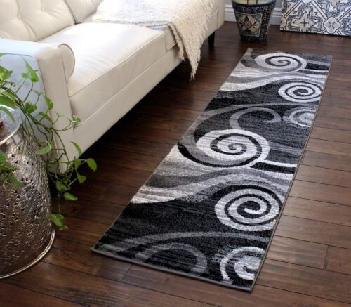 Masada Rugs, Stephanie Collection Area Rug Modern Contemporary Design 1103 Runner - Lot 3097