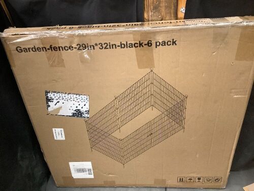 Garden Fence with Gate, 6 Panels - Lot 3088