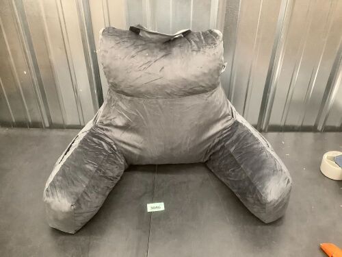 Back Pillow for Bed Sitting up, Reading Pillow for Sitting in Bed Adult, Back Support Pillow, Memory Foam Sit up Lounge Backrest Pillow with Arms for TV, Couch, Chair, Dorm - Lot 3046