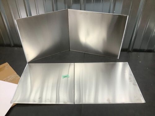 2 PCS Stove Grease Oil Splatter Guard | Range Backsplash Splatter Guard for Wall | 2 Sided Foldable Splash Shield - Lot 3061