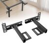 2 Pack Adjustable Headboard Brackets for Metal Bed Frame & Adjustable Base, Universal Headboard Attachment Adapter, Fits Twin/Full/Queen/King, Headboard & Footboard Extension, Matte Black - Thumbnail 1