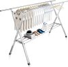 Clothes Drying Rack, Drying Rack Clothing Folding Indoor Outdoor, White - Thumbnail 1