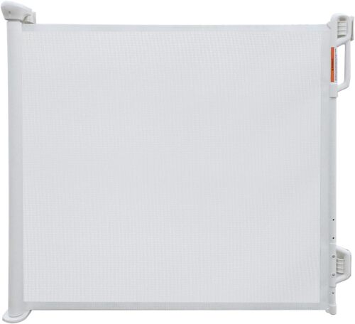 Retractable Baby Gate, 55” Wide Mesh Safety Gate for Babies and Pets, 34” Tall - Lot 3166