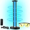 Qualirey UV Light with UV Safety Glasses, 100W Ozone Free UVC Light Home Disinfection Device, Remove Germs, Molds, Dust Mites, EPA FIFRA Compliant Ultraviolet Light with Timing Remote Control - Thumbnail 1