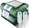 LEERUN Heated Blanket Electric Blanket Throw 90 x 100in-Soft Silky Plush Electric Blanket with 8 Heating Level & 10 Hour Auto Off Heating Blanket, ETL Ceniled Machine Washable - Thumbnail 1