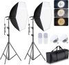Torjim Softbox Lighting Kit - 30"X30" Professional Photography Lighting for Filming, Model Portrait, Product & Fashion Photography - Thumbnail 1