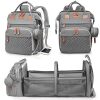 Baby Diaper Bags with Changing Station, Waterproof Diaper Bag Backpack for Moms Dads with USB Charging Port, Baby Shower Gifts, Large Capacity diaper backpack, Grey - Thumbnail 1