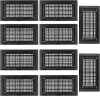 10 Pack Automatic Foundation Vent for Ventilating Crawl Space Replacement Auto Air Vent, Black - Thumbnail 1