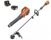RIDGID 18V Brushless 14 in. Cordless Battery String Trimmer and Leaf Blower 2-Tool Combo Kit with 4.0 Ah Battery and Charger - Thumbnail 1