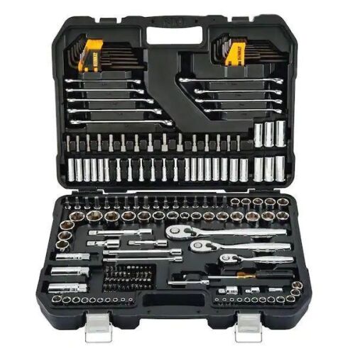DEWALT 1/4 in., 3/8 in., and 1/2 in. Drive Polished Chrome Mechanics Tool Set (200-Piece) - Lot 21JF