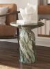 Poly and Bark Wels 17.5 in. Stone Specialty Shape Green Marble End Table - Thumbnail 1
