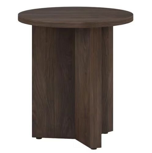 Meyer&Cross Anders 20 in. Alder Brown Round MDF Top End Table - Lot 99JF