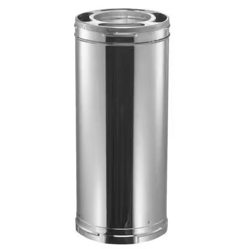 DuraVent DuraPlus All-Fuel Chimney 6in. X 36in. Diameter Chimney Pipe, Stainless Stee - Lot 105JF