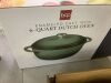 Cast-Iron Dutch Oven Kitchen Cookware w/ Enamel, Handles - 6qt - Thumbnail 5