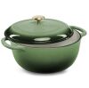 Cast-Iron Dutch Oven Kitchen Cookware w/ Enamel, Handles - 7.5qt - Thumbnail 1
