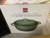 Cast-Iron Dutch Oven Kitchen Cookware w/ Enamel, Handles - 7.5qt - Thumbnail 4