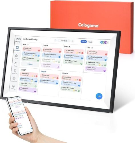 15.6" Digital Calendar Chore Chart, 1080P Full HD Interactive Touchscreen - Lot 151
