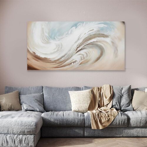Abstract Canvas Wall Art, 24" x 48" - Lot 163