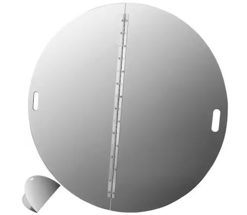 VEVOR Round 40 in. Foldable Fire Pit Ring Snuff Cover Stainless Steel - Lot 174JF