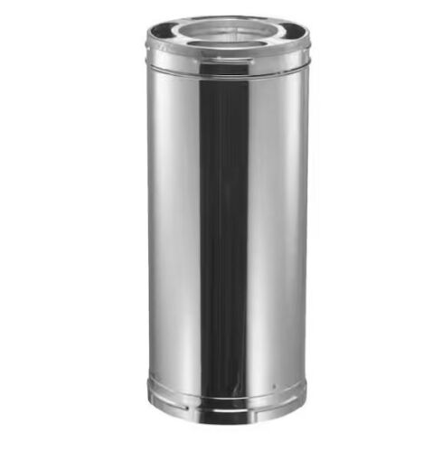DuraVent DuraPlus All-Fuel Chimney 6in. X 36in. Diameter Chimney Pipe, Stainless Steel - Dented - Lot 182JF
