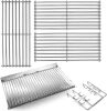 20.4 inches Stainless Steel SZ3509 Fire Grate Hanger and Ash Drip Pan with 3 Pcs 19 3/4" Cooking Grid Grates for Chargriller 5050, Chargriller 5072, 4000, 5252 - Thumbnail 1