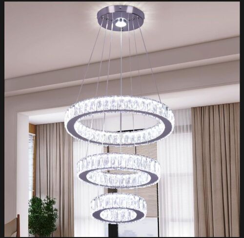3-Ring Crystal LED Chandelier - Lot 227
