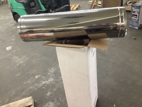 DuraVent DuraPlus All-Fuel Chimney 6in. X 36in. Diameter Chimney Pipe, Stainless Steel - Lot 239JF