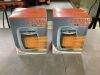 Lot of (2) R.W.FLAME 1,500-Watt Compact Indoor Small Ceramic Electric Heater with Adjustable Thermostat and Carry Handle, Sliver - Thumbnail 2