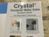 Qdos Crystal Designer Baby Safety Gate, Fits 29.5"-39.8" Openings, 30.7" Tall - Thumbnail 3