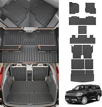 Floor Mats Compatible with 2018-2025 Ford Expedition 7-Seater - Lot 271