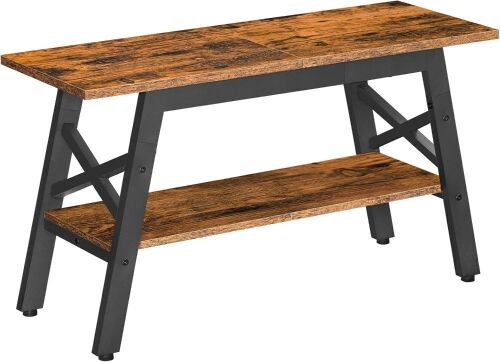 2-Tier Shoe Bench with Storage, 31.5" L - Lot 290