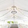 8 Panel White Ceiling Draping Fabric, 5' x 30' - Thumbnail 1
