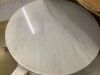 MODWAY Viva Round White Marble Side Table - Top Cracked - Thumbnail 4