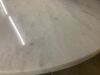MODWAY Viva Round White Marble Side Table - Top Cracked - Thumbnail 5