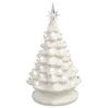 Pre-Lit Ceramic Tabletop Christmas Tree with Lights- 15in - Thumbnail 1