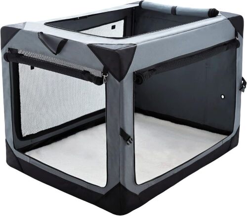 Pettycare 26 Inch Collapsible Dog Crate for Medium Dogs - Lot 320