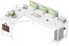 Mericonia L Shaped Desk, 66 Inch - Thumbnail 1