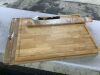 32x23.5inches Extra Large Solid Wooden Cutting Board and Stovetop Cover - Thumbnail 5