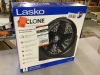 Lasko Cyclone 20 in. 3 Speed Air Circulator Floor Fan for Home in Black with Wall Mount Option, Pivoting Head and Carry Handle - Thumbnail 2