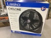 Lasko Cyclone 20 in. 3 Speed Air Circulator Floor Fan for Home in Black with Wall Mount Option, Pivoting Head and Carry Handle - Thumbnail 4