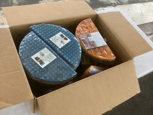 Case of (21) Strictly Briks 12.5" Stackable Half Circles, 4 Pack - Lot 409