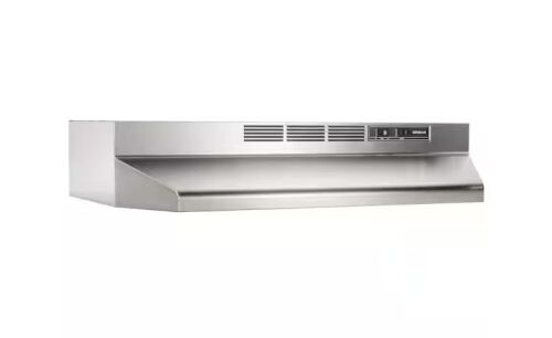 Broan-NuTone 41000 Series 24 in. Ductless Under Cabinet Range Hood with Light in Stainless Steel - Lot 442JF