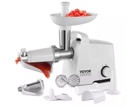 VEVOR Electric Tomato Strainer, 300W Tomato Sauce Maker Machine, 4 lbs. /Min Food Strainer and Sauce Maker, Pure Copper Motor - Lot 443JF