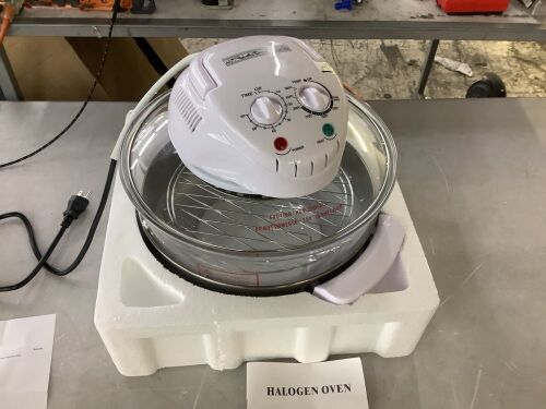 17.96QT Convection Oven Roaster w/ 360° Window - Handle Broken on One Side - Lot 448