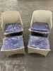 Outdoor Wicker Conversation Set - 2 Chairs & 2 Ottomans - Thumbnail 2