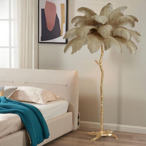 MAYOLA Luxury Resin Ostrich Feather Lamp - Lot 518