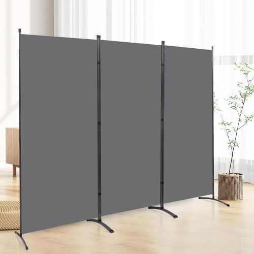 CHOSENM Room Divider 102" x 71" Grey - Lot 545