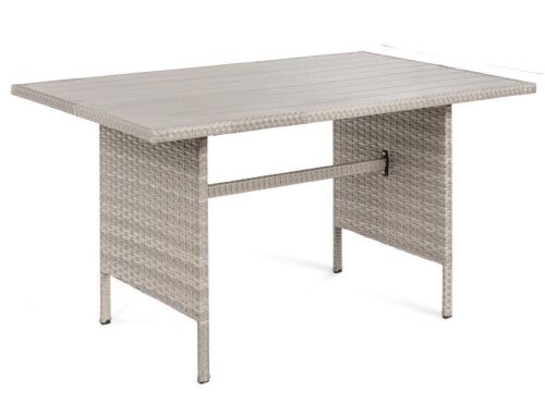 Wicker Patio Dining Table - No Hardware - Lot 577